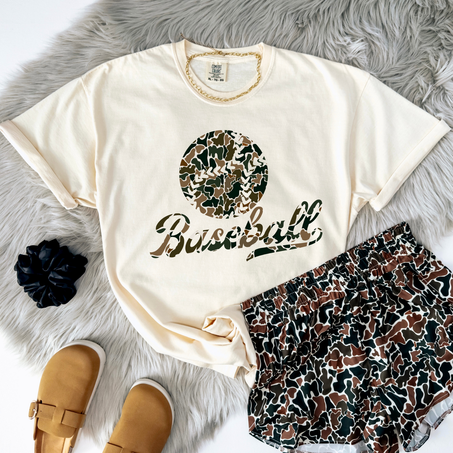 Camo Baseball with Ball