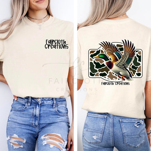 Camo Mallard with Back Plate