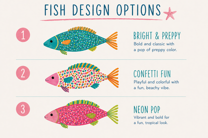 Preppy Fish Embroidered Pocket with Monogram