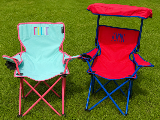 Embroidered Kids Camping Chair