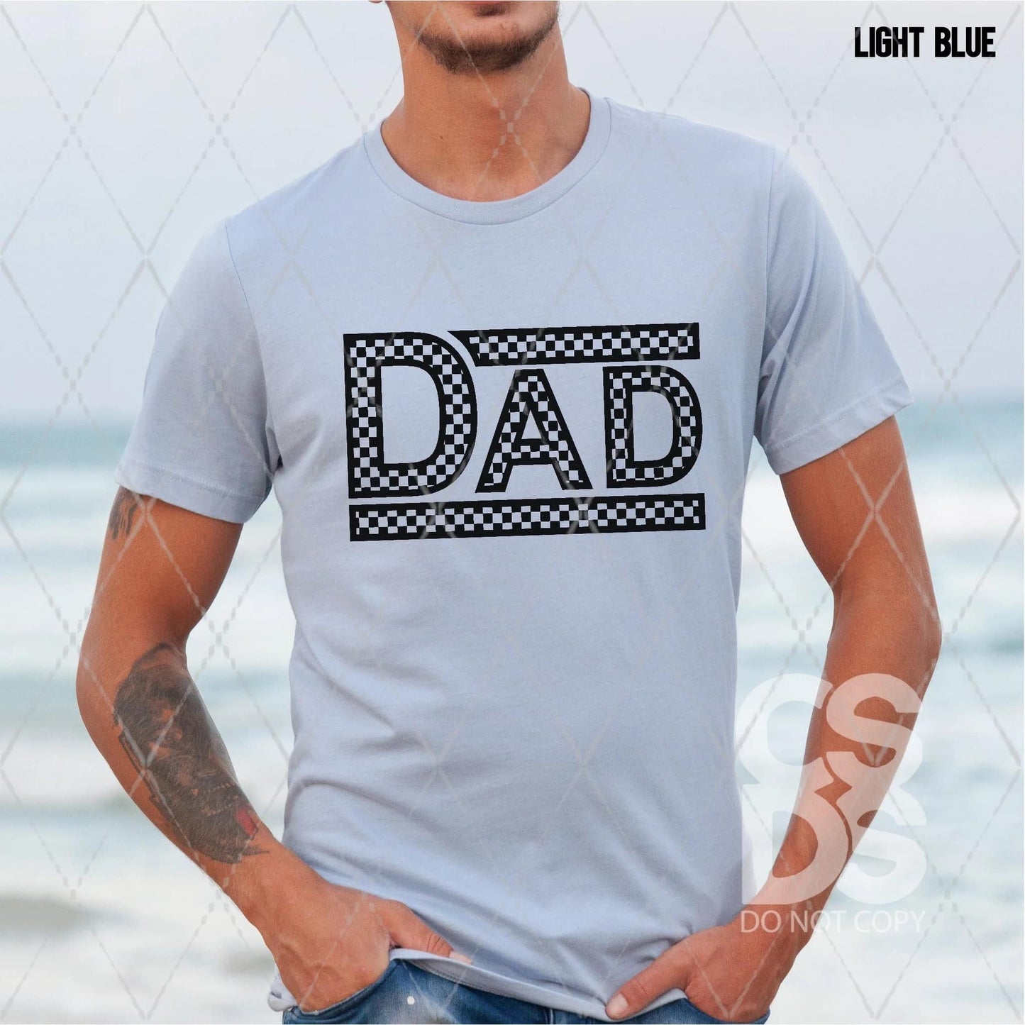 Checkered Dad Black