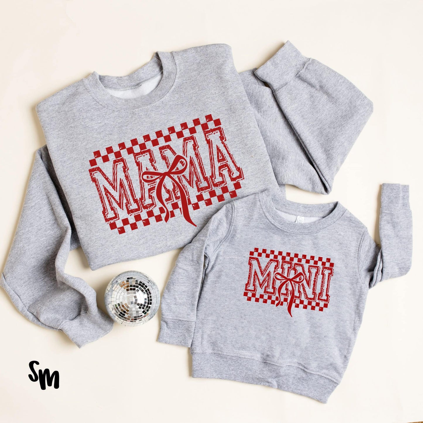 Checkered Mama Mini with Bow