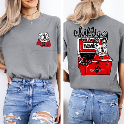 Chilling with the Dawgs Cooler