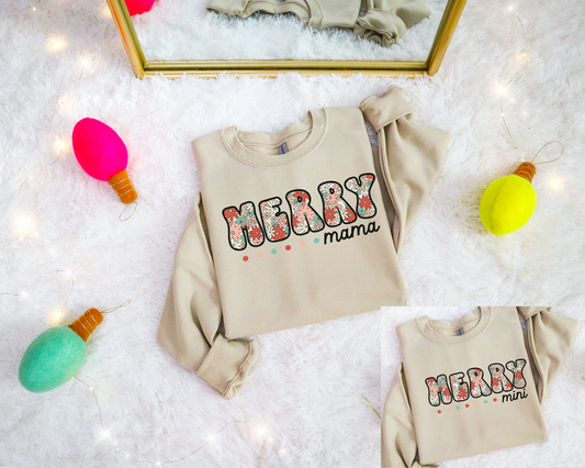 Christmas Floral Merry Mama Mini