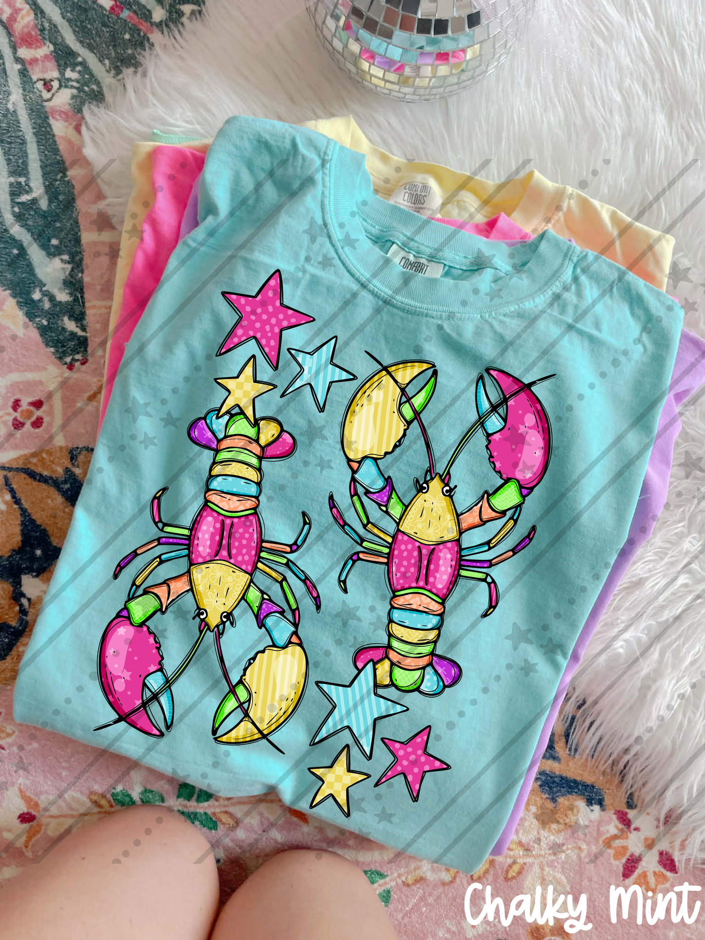 Colorful Lobster Duo