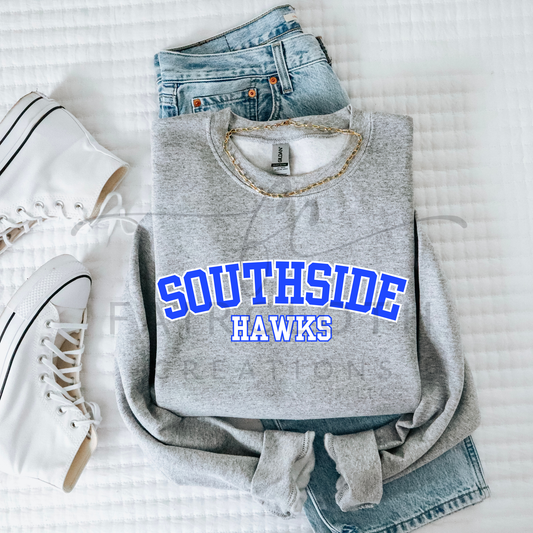 Curved- Southside- Blue and White
