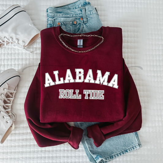Curved-Alabama- White and Grey