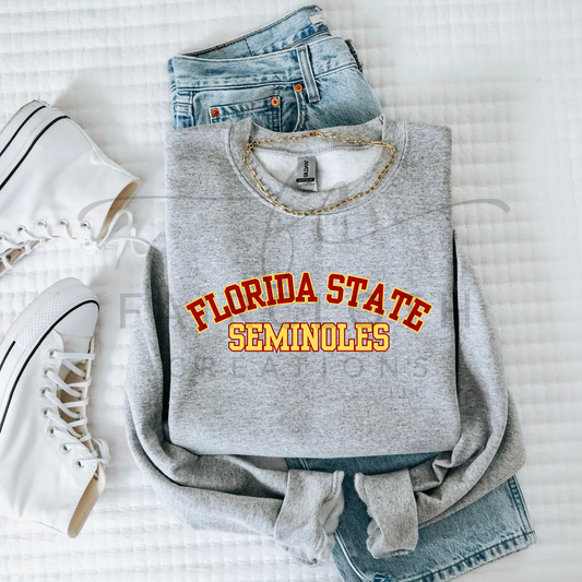 Curved- Florida State- Garnet and Gold