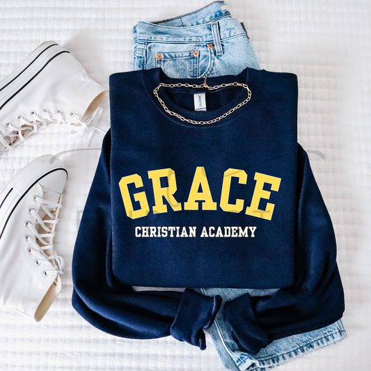 Curved- Grace- Gold and White