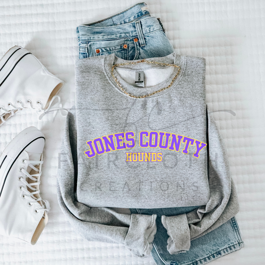 Curved- Jones County- Purple and Gold