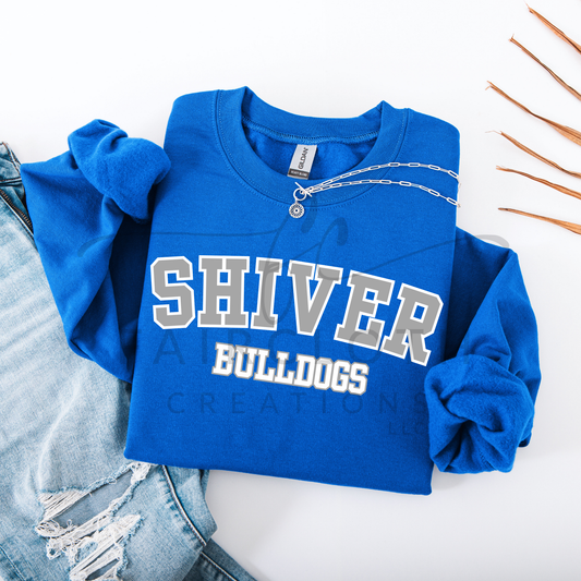 Curved- Shiver- White and Grey