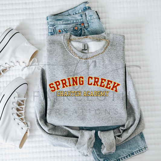 Curved- Spring Creek- Red and Gold