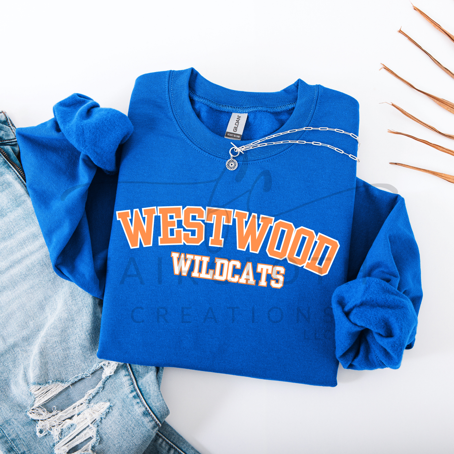 Curved- Westwood- Orange and White