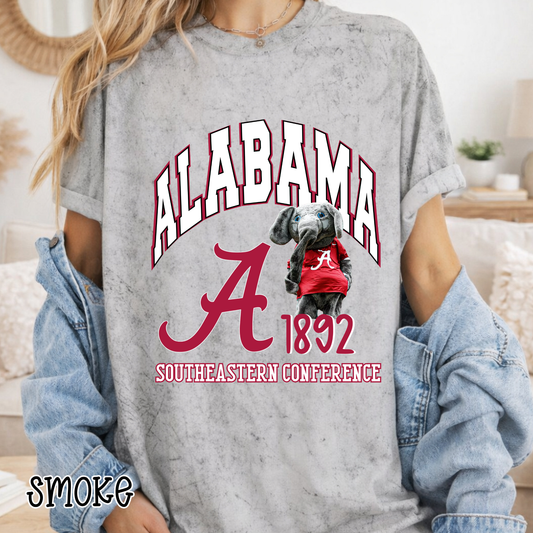 Curved Alabama with Mascot