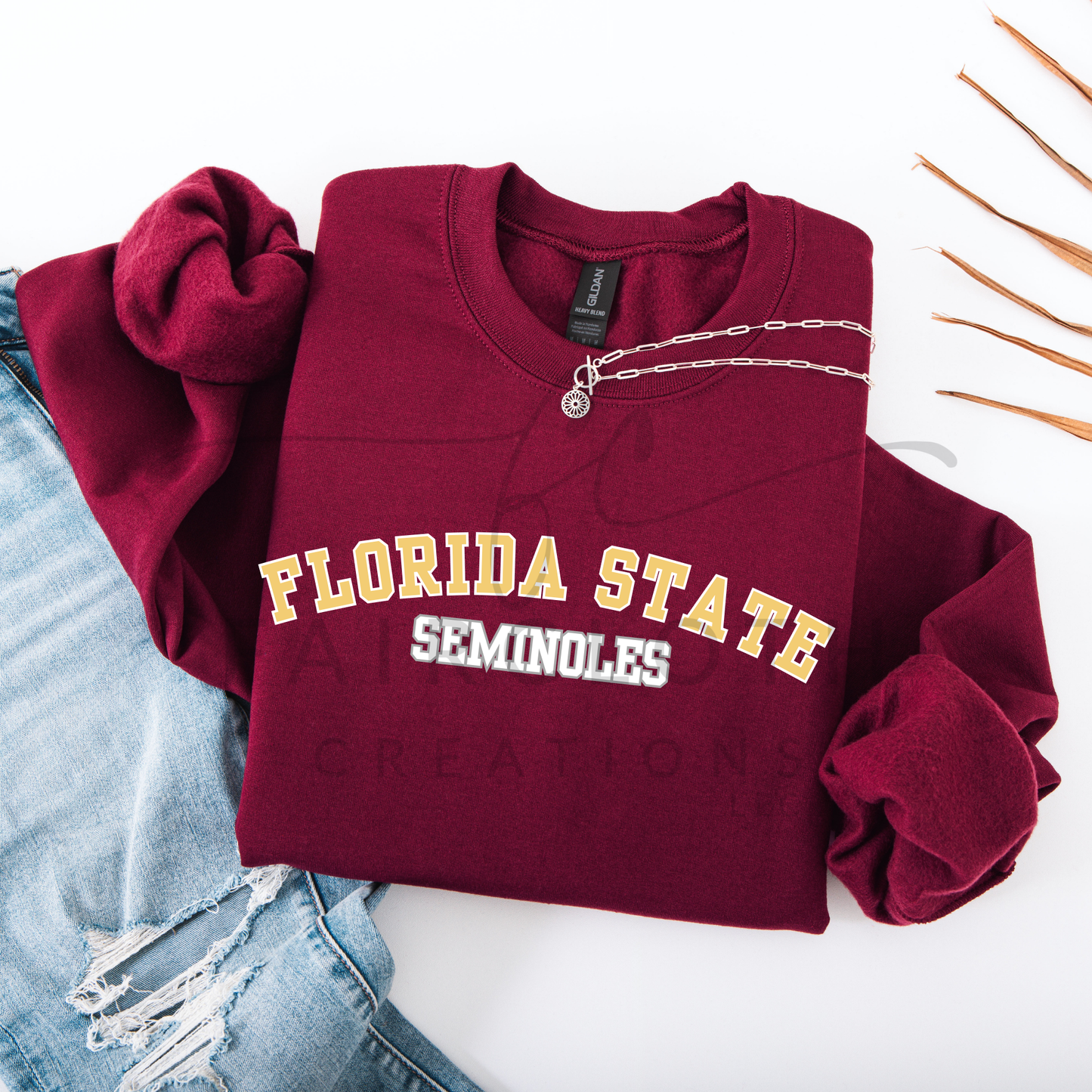 Curved- Florida State- Gold and White