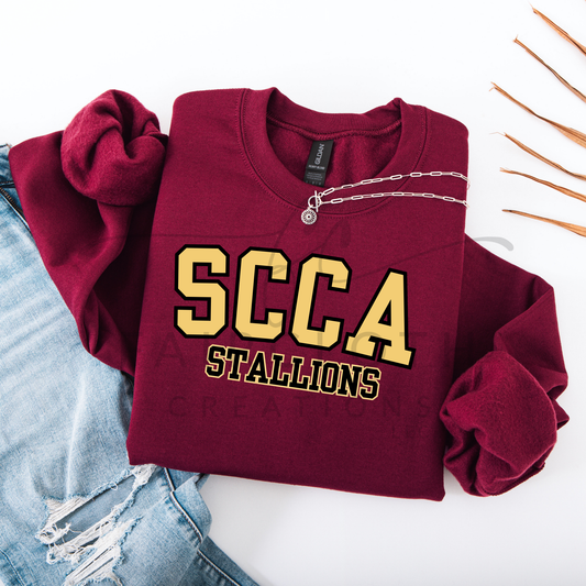 Curved- SCCA- Black and Gold