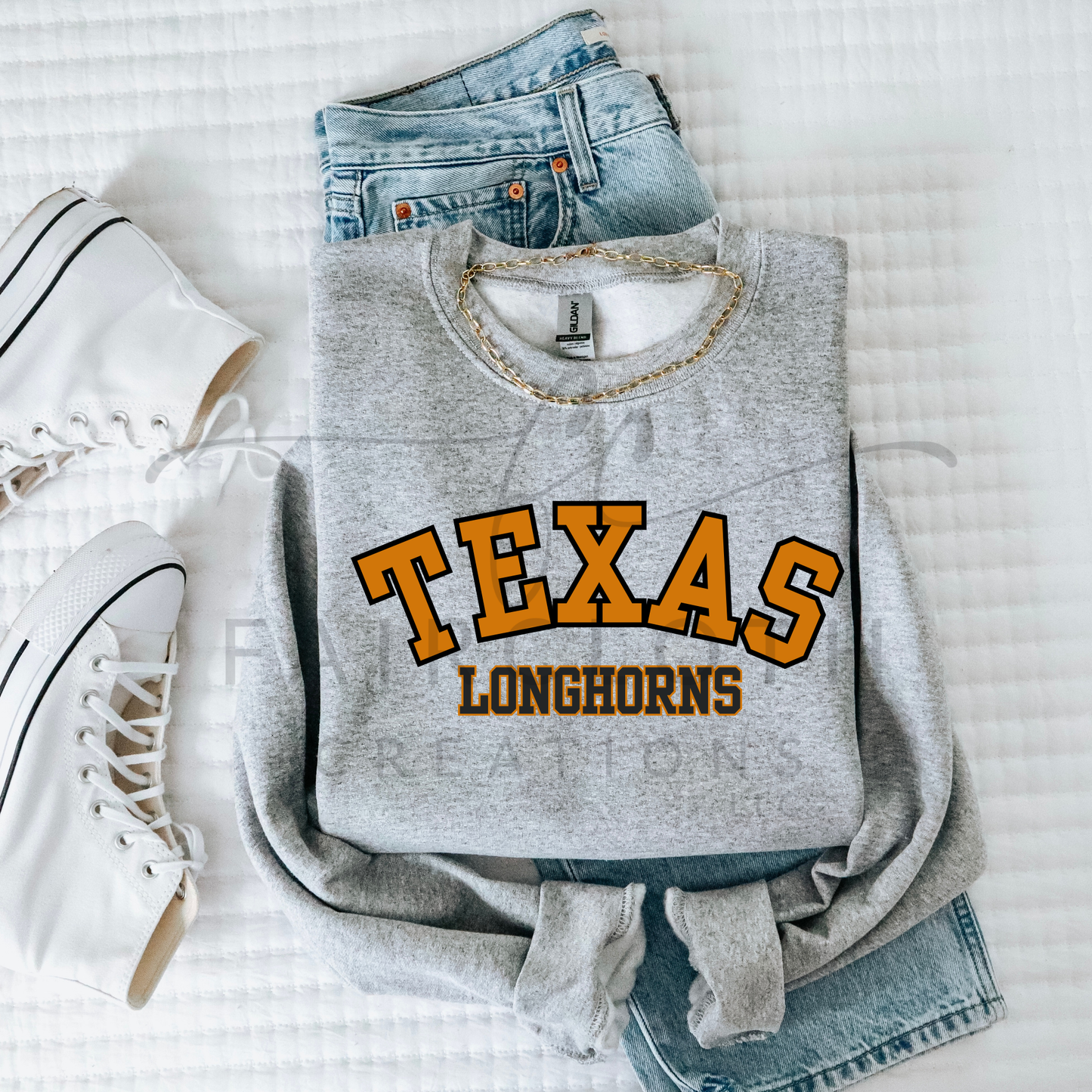Curved- Texas Longhorns- Orange and Black
