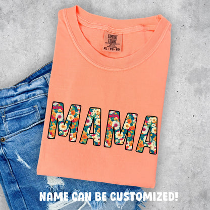 Orange Floral Mama