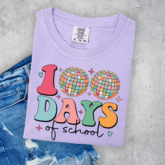 101 Days of School Colorful Disco Balls