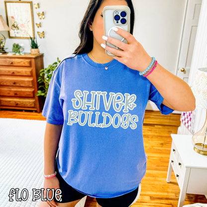 Shiver Bulldogs Pop Name with Outline