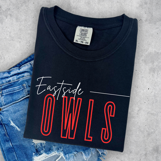 Eastside Owls with Cursive White