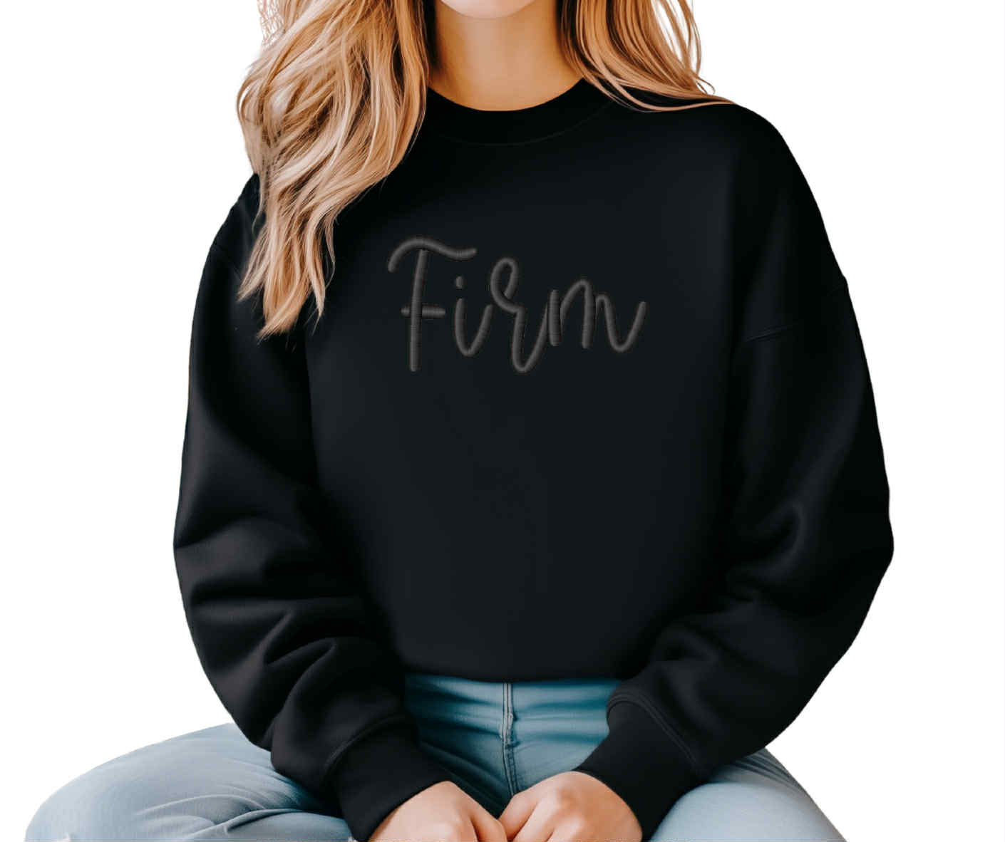 Firm Puff Embroidery Sweatshirt