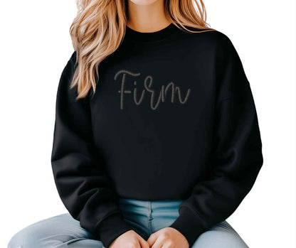 Firm Puff Embroidery Sweatshirt