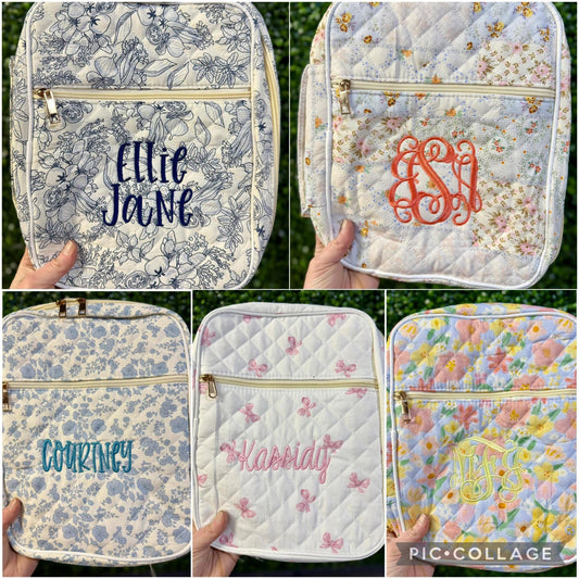 Quilted Bible Covers- Embroidered with Name