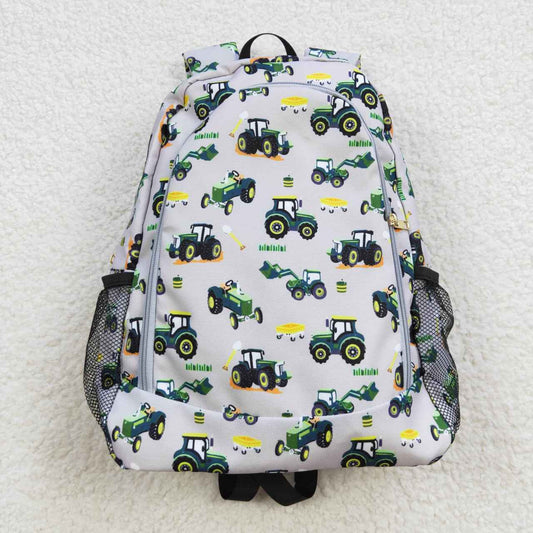 Green Tractor Full Zip Front Bookbag