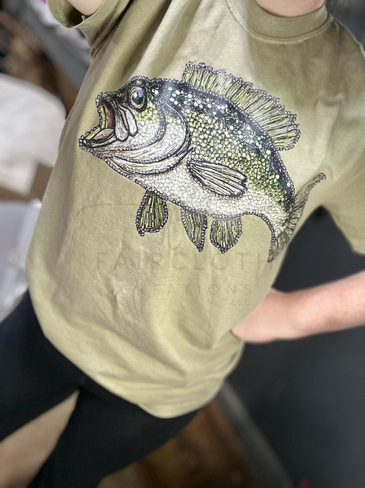 Faux Rhinestone Fish