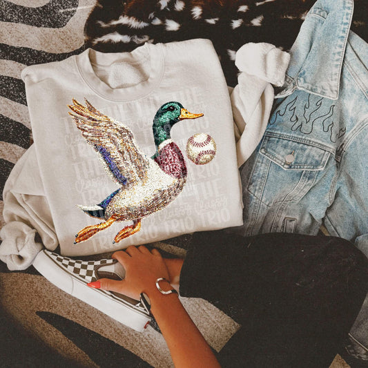 Faux Rhinestone Mallard