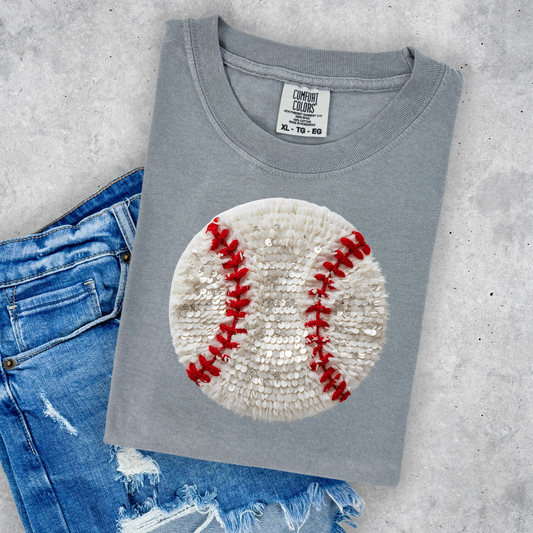 Faux Yarn Baseball