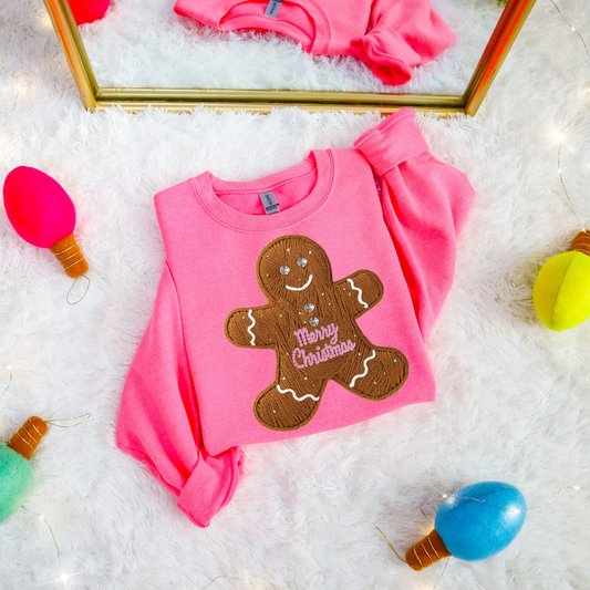 Faux Yarn Gingerbread Girl