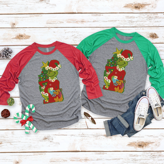 Faux Yarn Green Guy and Dog