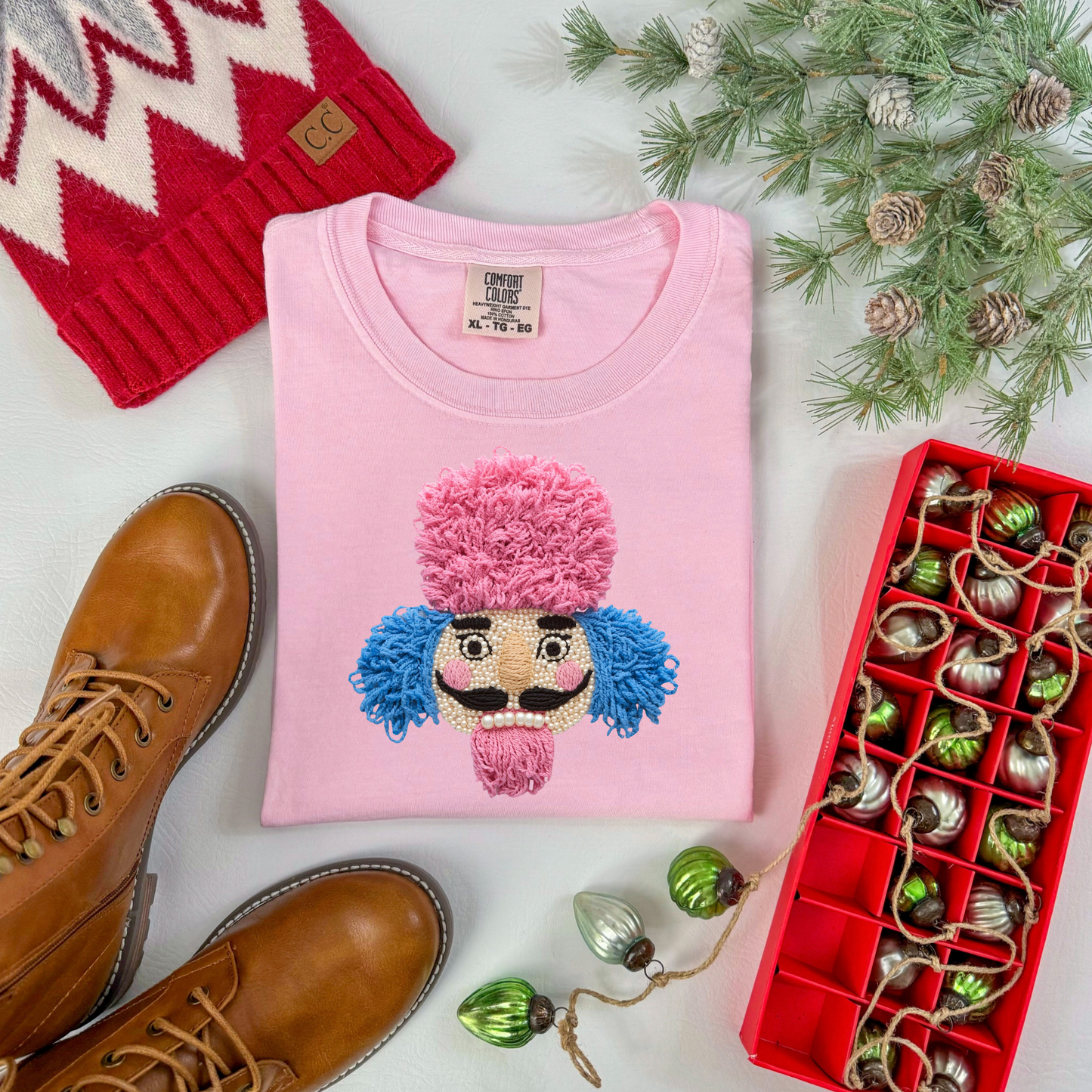 Faux Yarn Nutcracker