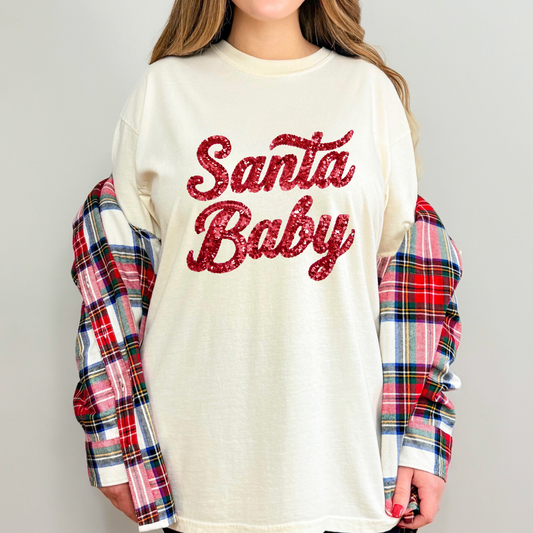 Faux Yarn Santa Baby