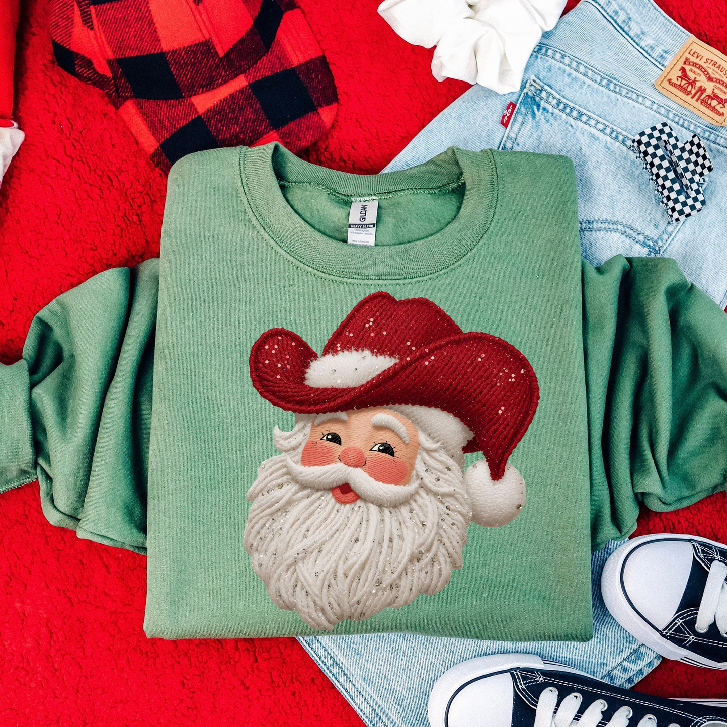 Faux Yarn Santa with Hat