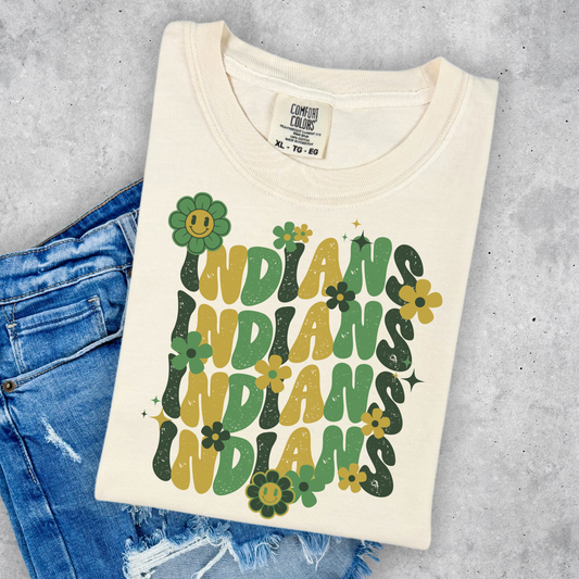 Floral Indians Stacked