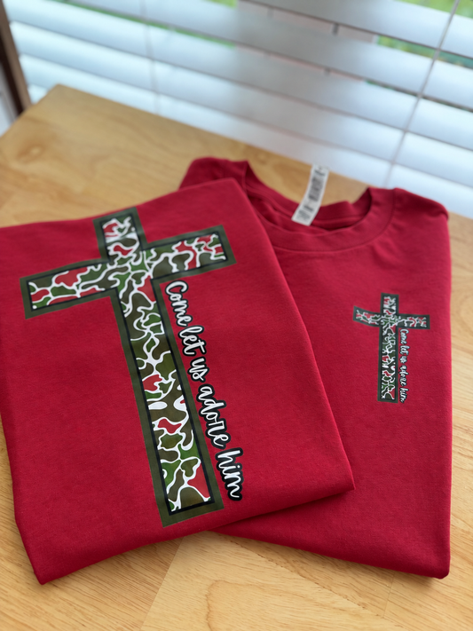 RTS- Camo Cross Christmas