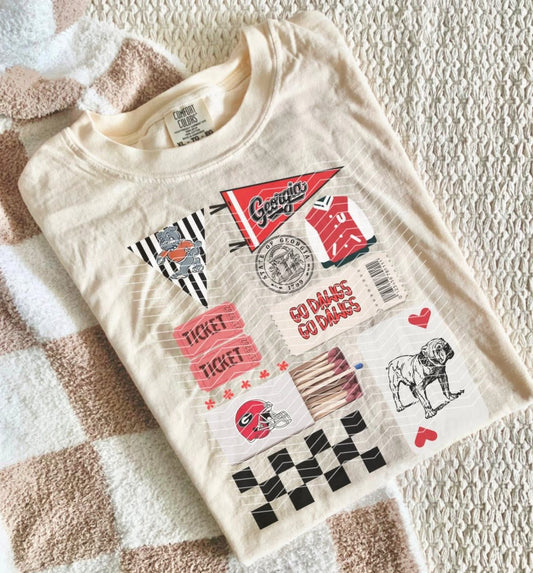 Georgia Bulldogs Collage with Matchbox