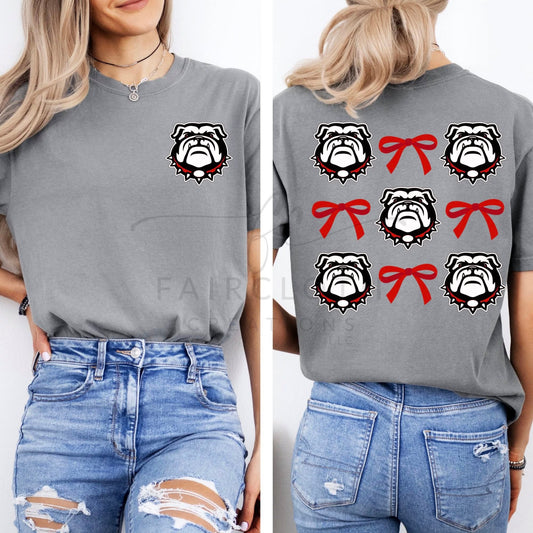 Georgia Dog and Bow Collage