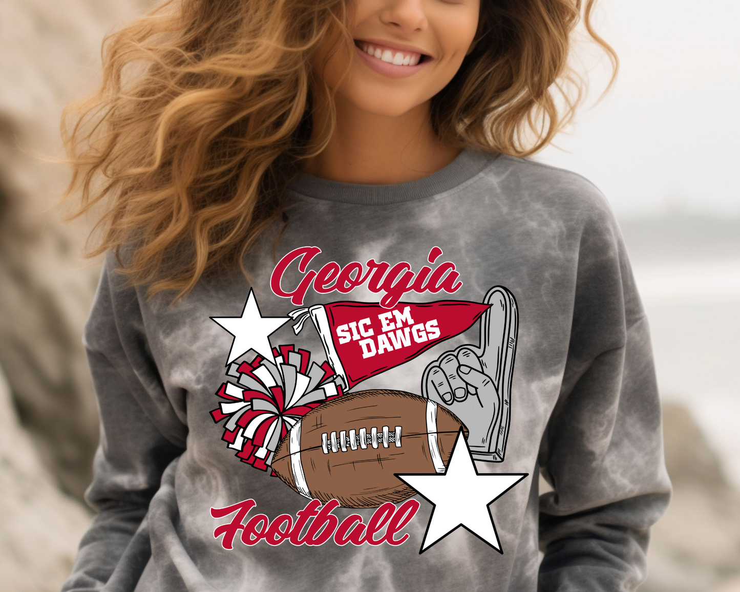 Georgia Footbal with Stars