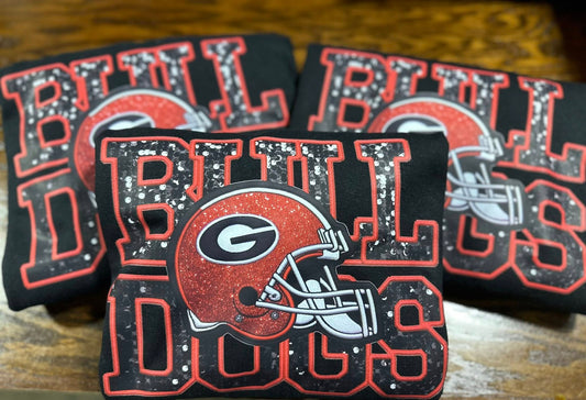 Glitter Bulldogs with Georgia Helmet