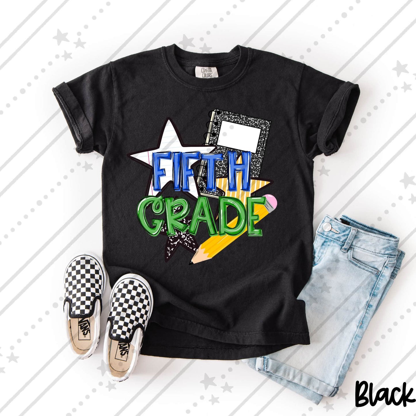 Grade with Stars and Composition Book- Blue (Pre-K to 5th)