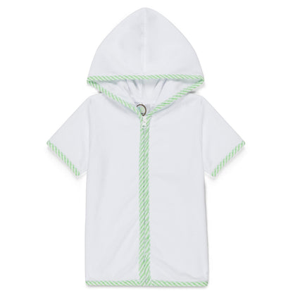 Seersucker Embroidered Bathing Suits and Coverups