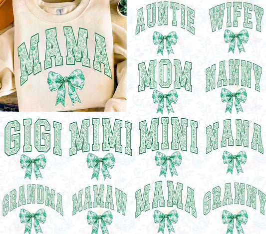 Green Floral Mama Names