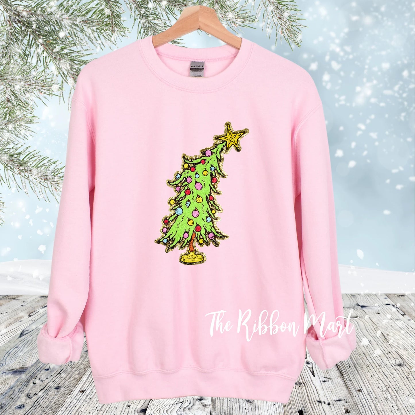 Grinch Tree Chenille Patch