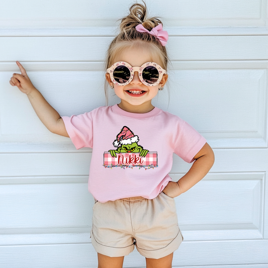 Girl Grinch with Name