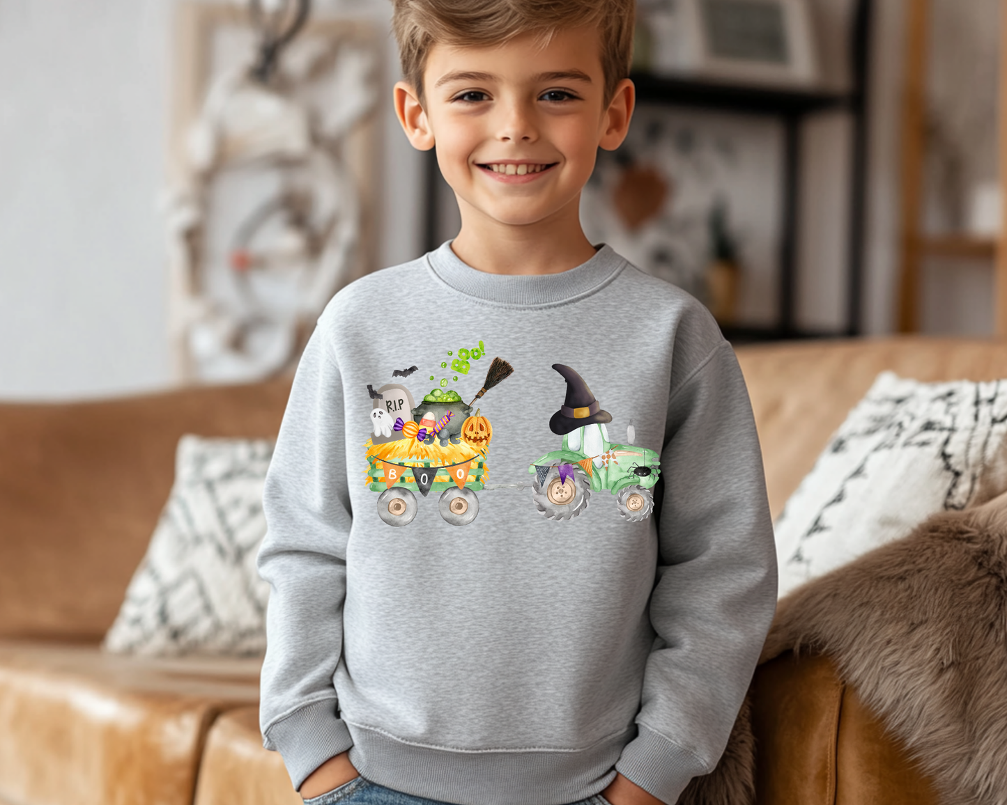 Halloween Green Tractor