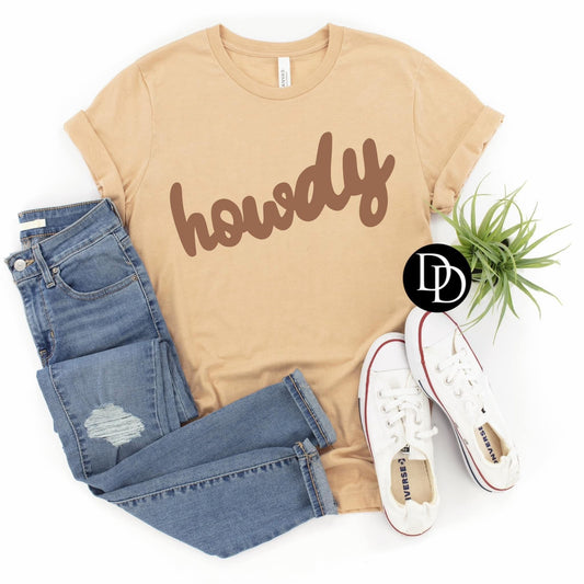 Howdy Brown Cursive